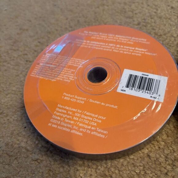 2 Staples DVD+R Recordable 10 Pack Disk Packs - Picture 5 of 6